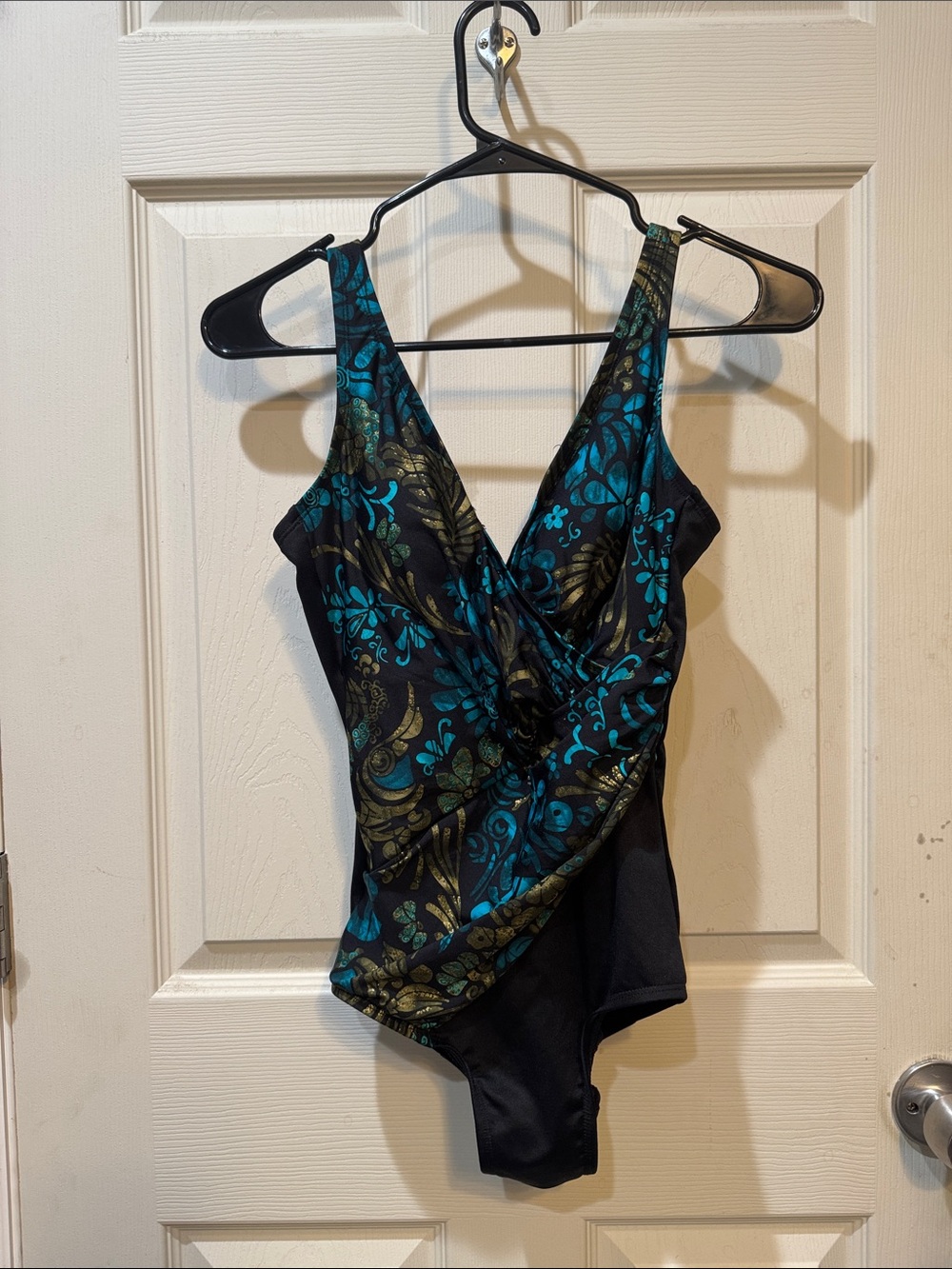 Miraclesuit Black,blue,gold One-Piece Swimsuit